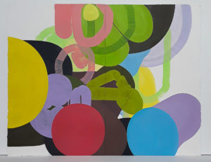 Huile sur Papier 100 x 130 cm , 2025
