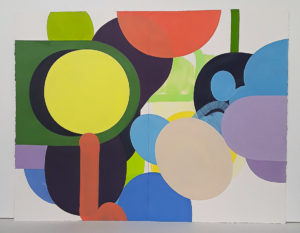 Huile sur Papier 100 x 130 cm , 2025