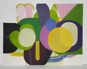Huile sur Papier 100 x 130 cm , 2025